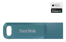 SanDisk Ultra Dual Drive Go 512 GB USB Tipo C 3.2 Gen 1 Unidad Flash Giratoria Turquesa