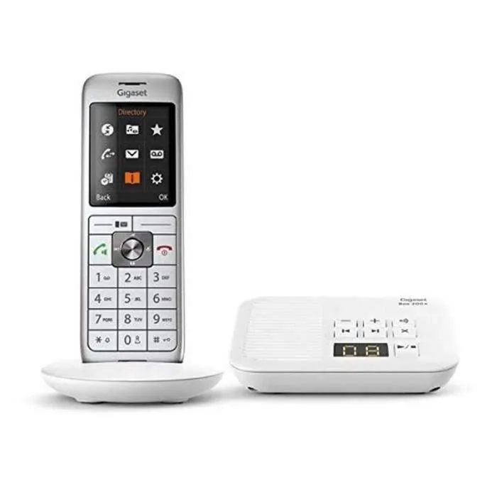 Gigaset CL 660 A Teléfono Fijo Inalámbrico Blanco con Contestador y Pantalla a Color Gigaset CL 660 A Teléfono Fijo Inalámbrico Blanco con Contestador y Pantalla a Color