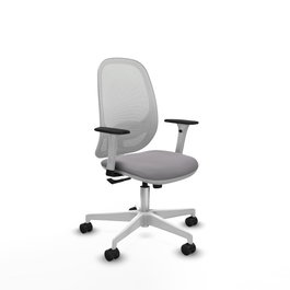 PIQUERAS Y CRESPO Silla de oficina Cilanco Gris/Blanco