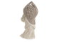DKD Home Decor Figura de Buda de Resina Blanca - Pack de 6 unidades
