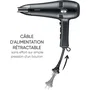 Severin Secador de Pelo HT 0165 2100 W con Difusor, Concentrador, Cable Retráctil, 3 Ajustes de Temperatura - Negro