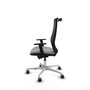 PIQUERAS Y CRESPO Silla de oficina Mardos con mecanismo Sincro/Traslack, Gris/Negro
