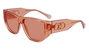 Ferragamo SF1077S-838 Gafas de sol unisex con detalles naranja y cristal rosa