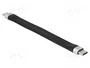 DeLOCK Cable USB 3.2 Gen 2 Type-C a Type-C FPC 13,5 cm Negro