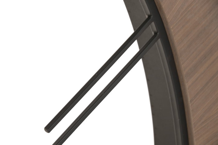 DKD Home Decor Reloj Sixties Curva Elegant Marron Negro 140x140x8 cm