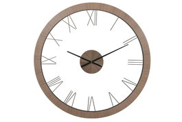 DKD Home Decor Reloj Abeto Metal Marrón y Negro 140x8x140 cm