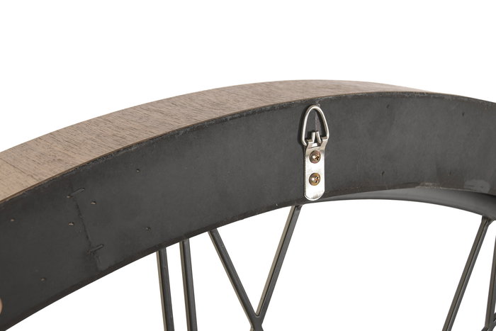 DKD Home Decor Reloj Sixties Curva Elegant Marron Negro 140x140x8 cm