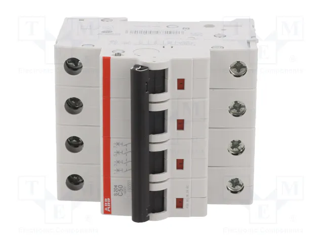 ABB S200 Interruptor magnetotérmico 4 polos 50A 6kA ABB S200 Interruptor magnetotérmico 4 polos 50A 6kA