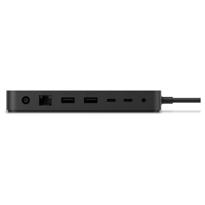 Microsoft Dock Thunderbolt 4, Alámbrico, 3x USB 3.2 Gen 2, 3x Thunderbolt 4, Ethernet 2500 Mbit/s, Negro, Bloqueo Kensington