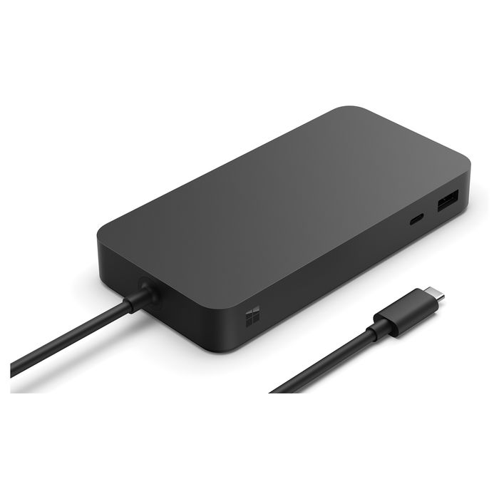 Microsoft Dock Thunderbolt 4, Alámbrico, 3x USB 3.2 Gen 2, 3x Thunderbolt 4, Ethernet 2500 Mbit/s, Negro, Bloqueo Kensington
