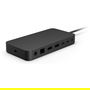 Microsoft Dock Thunderbolt 4, Alámbrico, 3x USB 3.2 Gen 2, 3x Thunderbolt 4, Ethernet 2500 Mbit/s, Negro, Bloqueo Kensington