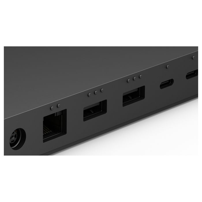 Microsoft Dock Thunderbolt 4, Alámbrico, 3x USB 3.2 Gen 2, 3x Thunderbolt 4, Ethernet 2500 Mbit/s, Negro, Bloqueo Kensington