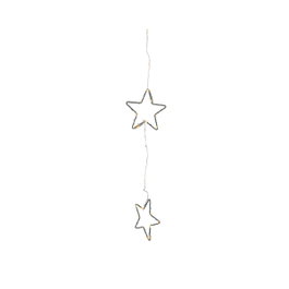 Lumineo Cortina de LED con Estrellas, Luz Cálida, 252 LEDs, Negro