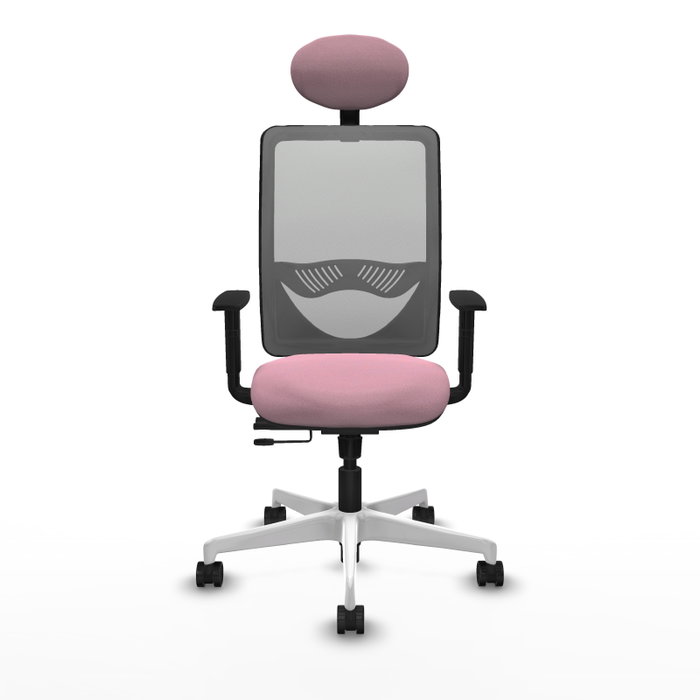 PIQUERAS Y CRESPO Silla de oficina Zulema Rosa y Gris PIQUERAS Y CRESPO Silla de oficina Zulema Rosa y Gris