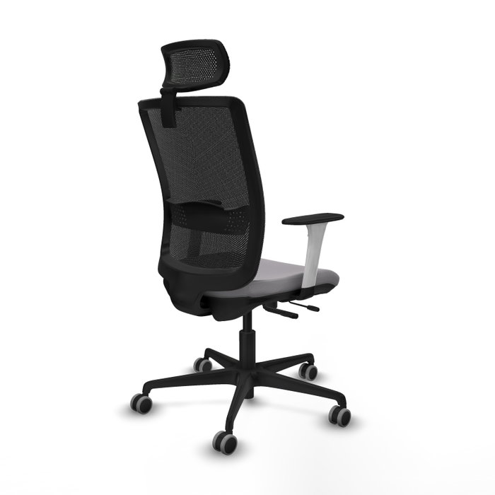 PIQUERAS Y CRESPO Silla de oficina Haches Gris con mecanismo Sincro/Traslack PIQUERAS Y CRESPO Silla de oficina Haches Gris con mecanismo Sincro/Traslack