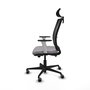PIQUERAS Y CRESPO Silla de oficina Haches Gris con mecanismo Sincro/Traslack