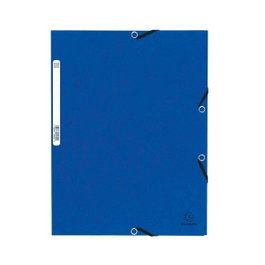 Exacompta Carpeta Nature Future con gomas y 3 solapas azul