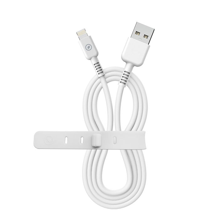 muvit for change cable USB a Lightning MFI 2,4A/12W 3m blanco muvit for change cable USB a Lightning MFI 2,4A/12W 3m blanco
