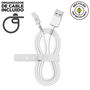 muvit for change cable USB a Lightning MFI 2,4A/12W 3m blanco