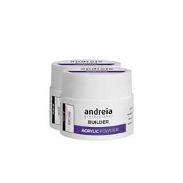 Andreia Polvo Acrílico Soft White para Construcción de Uñas, Efecto Natural, Alta Resistencia, Larga Duración, 20 grs
