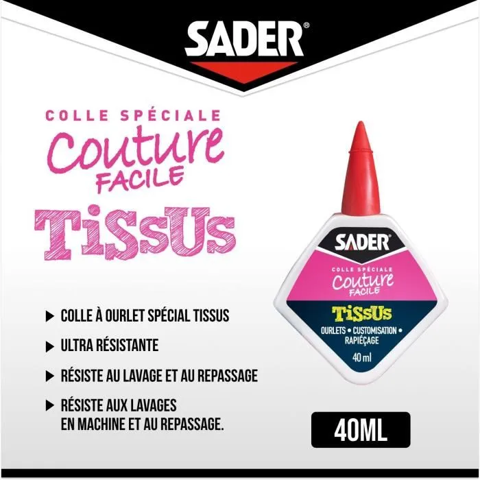 SADER Pegamento para Dobladillos Acabados - 40ml - 30242290