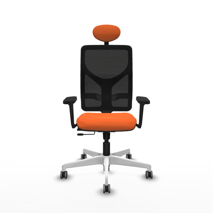 PIQUERAS Y CRESPO Silla de oficina Motilla Naranja y Negro PIQUERAS Y CRESPO Silla de oficina Motilla Naranja y Negro