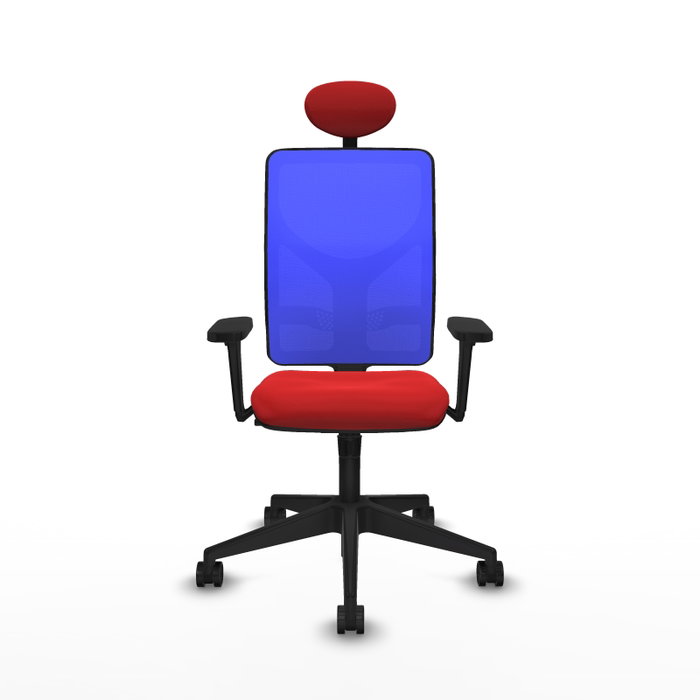 PIQUERAS Y CRESPO Silla de oficina Motilla con mecanismo Sincro, rojo y azul PIQUERAS Y CRESPO Silla de oficina Motilla con mecanismo Sincro, rojo y azul