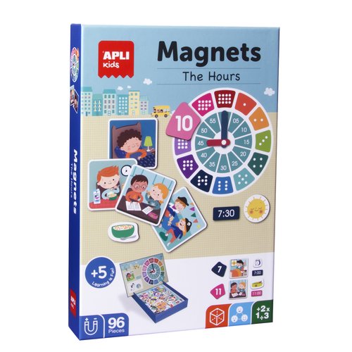 Apli Juego Magnético Aprendo Las Horas 96 Piezas Apli Juego Magnético Aprendo Las Horas 96 Piezas