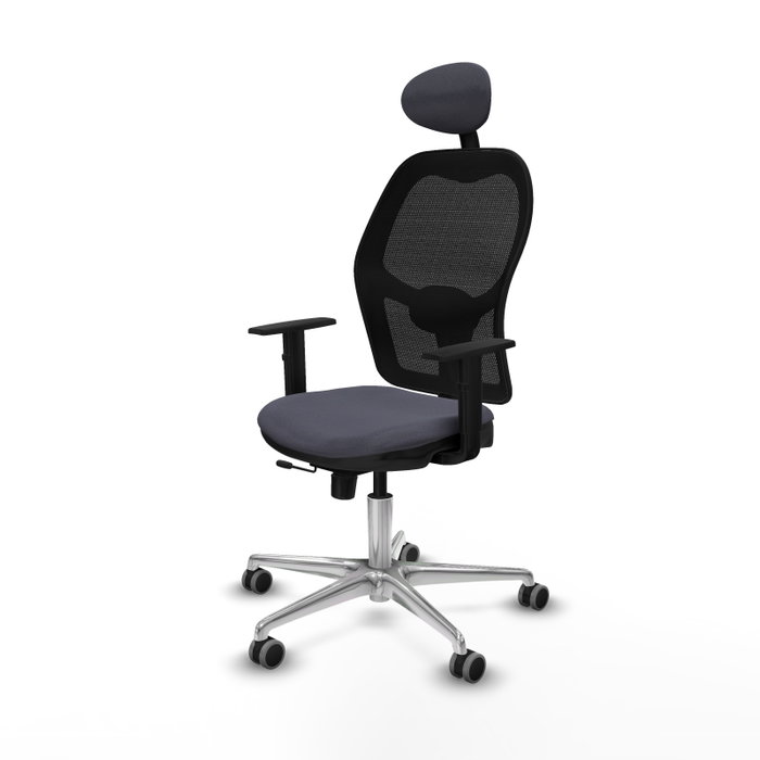 PIQUERAS Y CRESPO Silla de oficina Jorquera Gris oscuro/Negro con mecanismo Sincro/Traslack PIQUERAS Y CRESPO Silla de oficina Jorquera Gris oscuro/Negro con mecanismo Sincro/Traslack