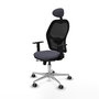 PIQUERAS Y CRESPO Silla de oficina Jorquera Gris oscuro/Negro con mecanismo Sincro/Traslack