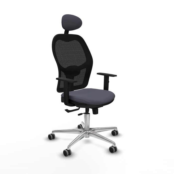PIQUERAS Y CRESPO Silla de oficina Jorquera Gris oscuro/Negro con mecanismo Sincro/Traslack PIQUERAS Y CRESPO Silla de oficina Jorquera Gris oscuro/Negro con mecanismo Sincro/Traslack