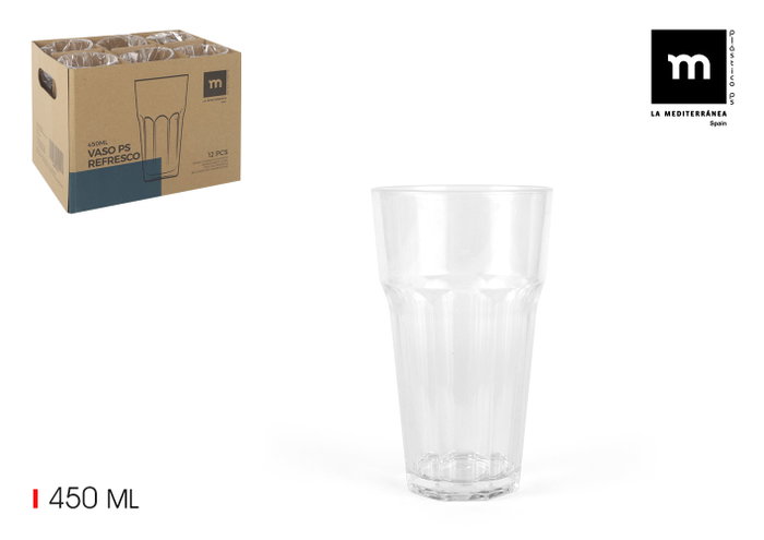 La Mediterranea Vaso Refresco 450 ml (Pack de 24 unidades) La Mediterranea Vaso Refresco 450 ml (Pack de 24 unidades)