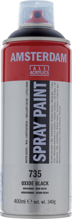 Amsterdam Spraypaint Negro Óxido 735, 400 ml Amsterdam Spraypaint Negro Óxido 735, 400 ml