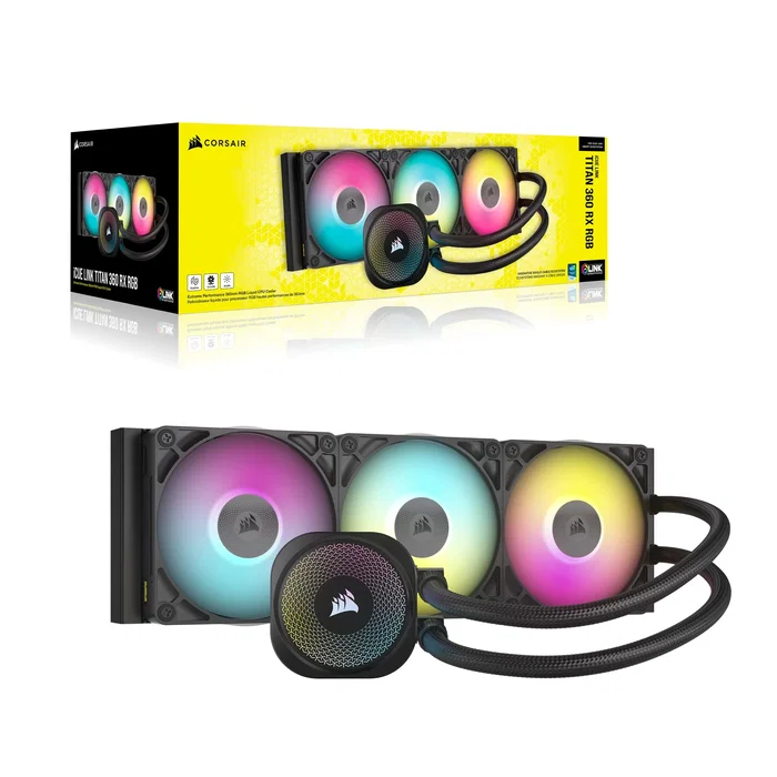 Corsair iCUE LINK TITAN 360 RX RGB Negro