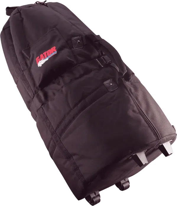 Gator Funda para Conga Nylon con Ruedas - Percusión Profesional Negra - Nailon y Espuma - 431.8x431.8x736.6 mm