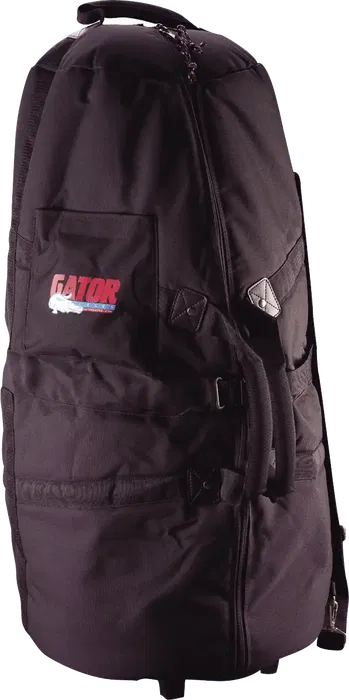 Gator Funda para Conga Nylon con Ruedas - Percusión Profesional Negra - Nailon y Espuma - 431.8x431.8x736.6 mm