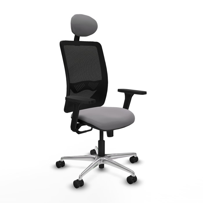 PIQUERAS Y CRESPO Silla de oficina Zulema con Mecanismo Sincro, Gris y Negro PIQUERAS Y CRESPO Silla de oficina Zulema con Mecanismo Sincro, Gris y Negro
