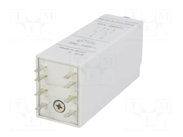 FINDER Relé de tiempo Serie 85 230VAC DPDT