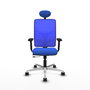 PIQUERAS Y CRESPO Silla de oficina Motilla con mecanismo Sincro/Traslack Azul
