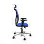PIQUERAS Y CRESPO Silla de oficina Motilla con mecanismo Sincro/Traslack Azul