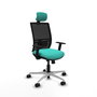 PIQUERAS Y CRESPO Silla de oficina Yunquera Turquesa y Negro