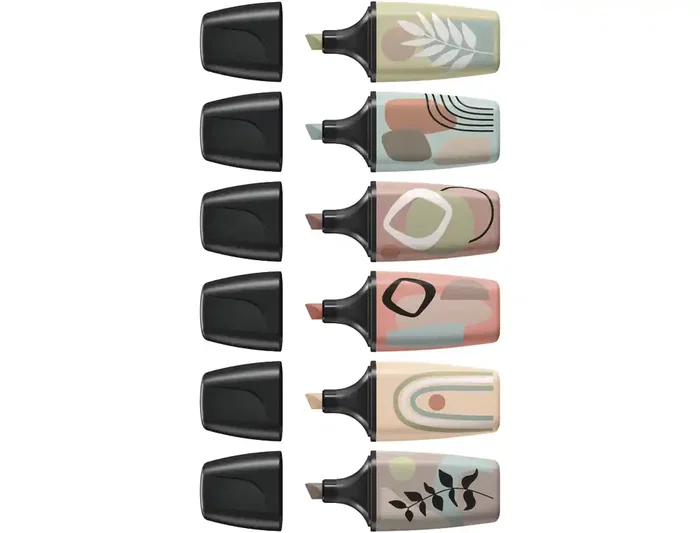 Stabilo Rotulador Boss Mini Naturevibes Estuche 6 Unidades Colores Surtidos Fluorescente 2/5 mm