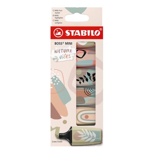 Stabilo Boss Mini Nature Vibes Estuche de 6 unidades Colores Surtidos