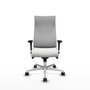 PIQUERAS Y CRESPO Sillón Albacete Blanco con Mecanismo Sincro y Base de Aluminio