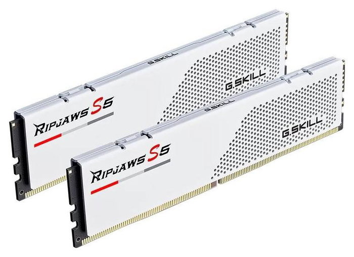 G.Skill Ripjaws S5 32 GB (2x 16 GB) DDR5 6000 MT/s Blanco G.Skill Ripjaws S5 32 GB (2x 16 GB) DDR5 6000 MT/s Blanco