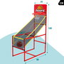 CB SPORTS Canasta de baloncesto con recogedor