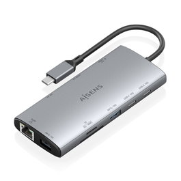Aisens Docking USB-C 10 en 1 ASUC-10P050-GR Gris