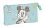 Portatodo Triple Mickey Mouse Clubhouse Baby Azul claro 22 x 12 x 3 cm