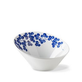 LANGENTHAL INDIGO TREBOL BOL INCLINADO 21 cm h 11 cm - INDIGO 8850, Boles-Ensaladeras (Set de 6)