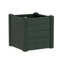 TERAPLAST JARDINIERE TRAMA001 42X40CM - Reserva de agua y pies ajustables - Forest Green